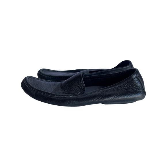 Vintage Gucci black leather driving loafers size 7.5